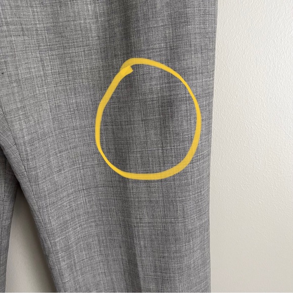 Pendleton Grey Wool Blend Straight Leg Trousers Office Minimal Neutral 6 Petite - Picture 3 of 8